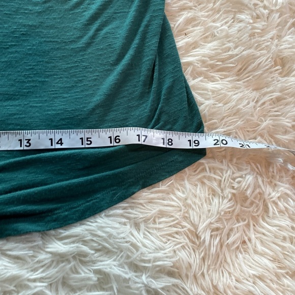 HALOGEN GREEN DRAPE NECK SLEEVELESS TANK TOP PLEATED Sz S GUC - Picture 7 of 10